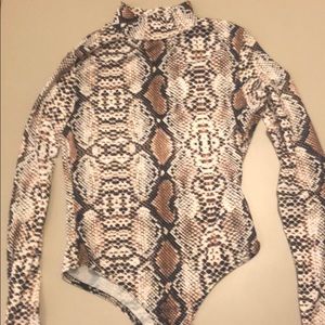 snakeskin bodysuit
